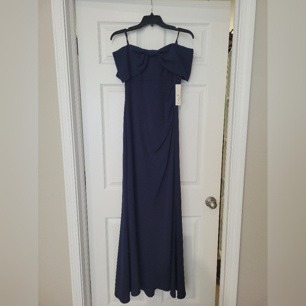 Elegant Navy Blue Women's Dress